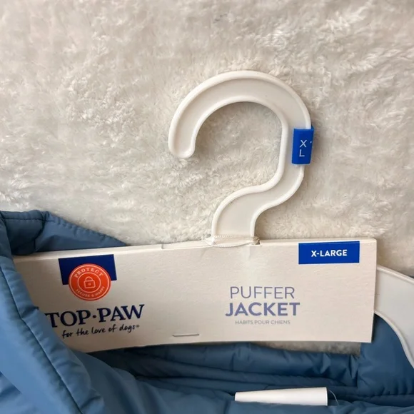 New with tags, Top Paw brand blue puffer jacket. - Picture 2 of 6